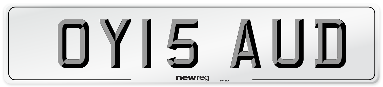 OY15 AUD Number Plate from New Reg